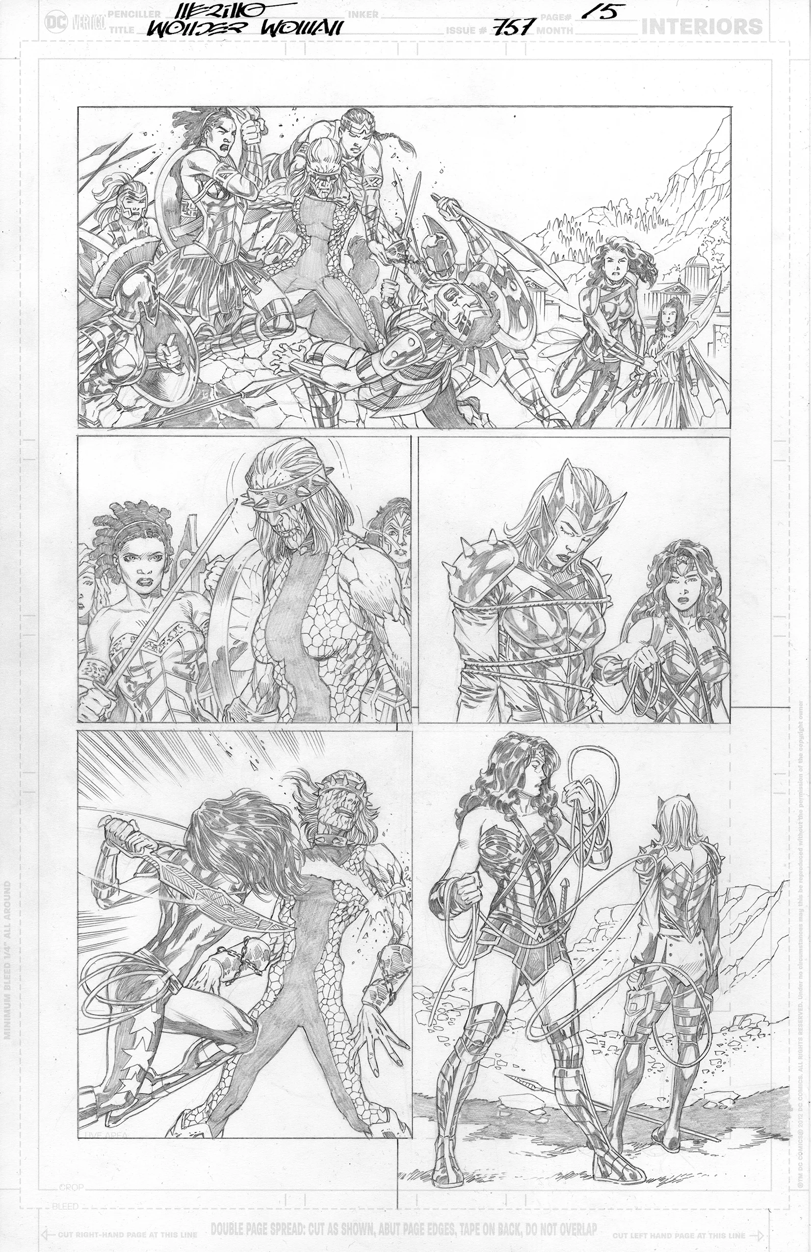 Jesus Merino Original Art Wonder Woman #757 Page 15