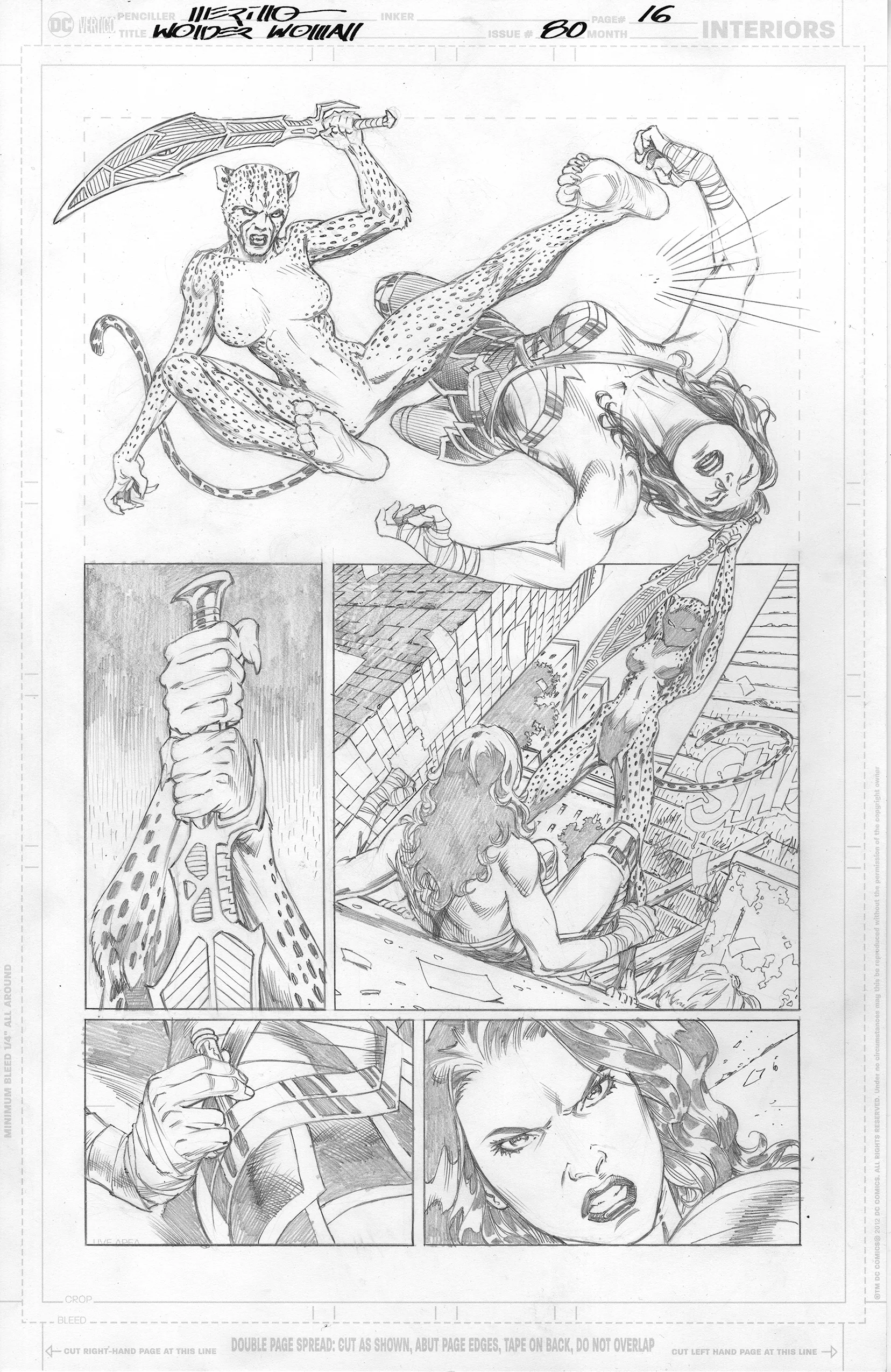 Jesus Merino Original Art Wonder Woman #80 Page 16