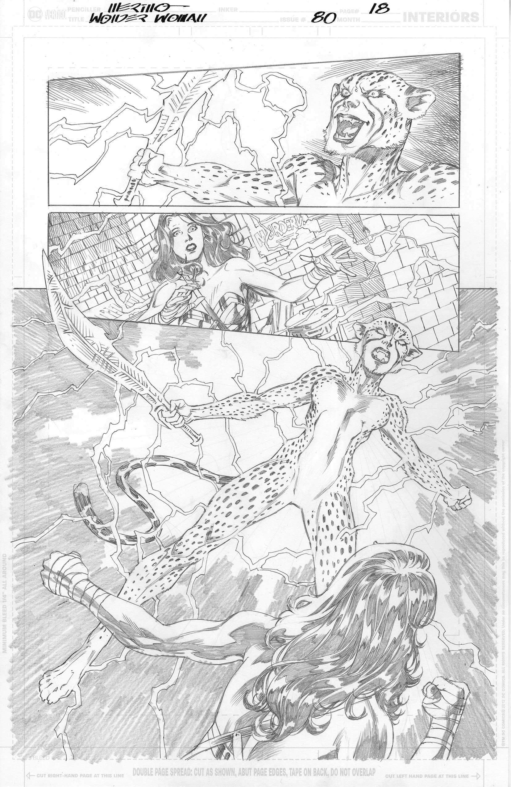 Jesus Merino Original Art Wonder Woman #80 Page 18