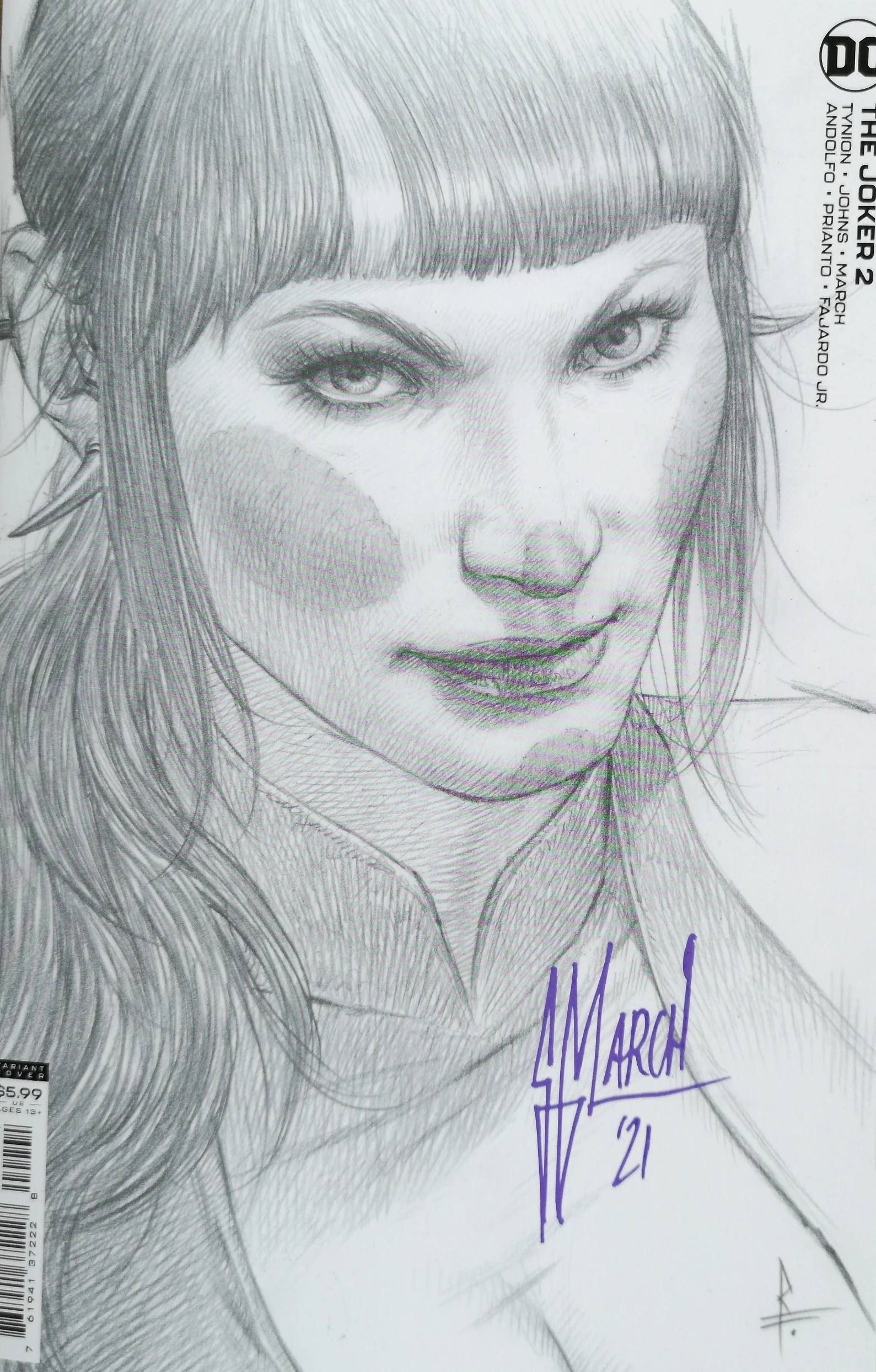 Joker #2 Riccardo Federici 1:25 Punchline Cover Signed by Guillem March