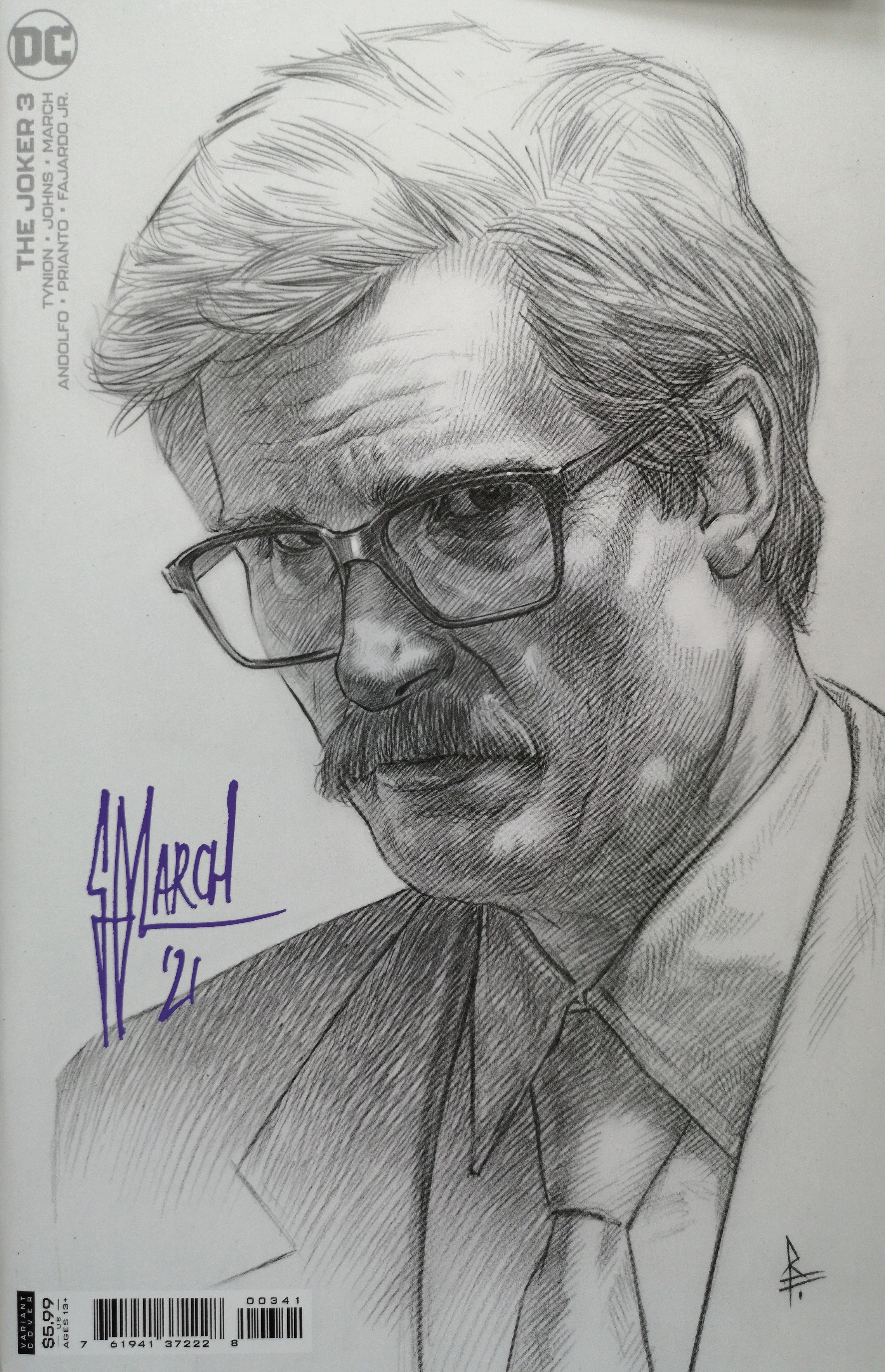 Joker #3 Riccardo Federici 1:25 Cover Signed by Guillem March