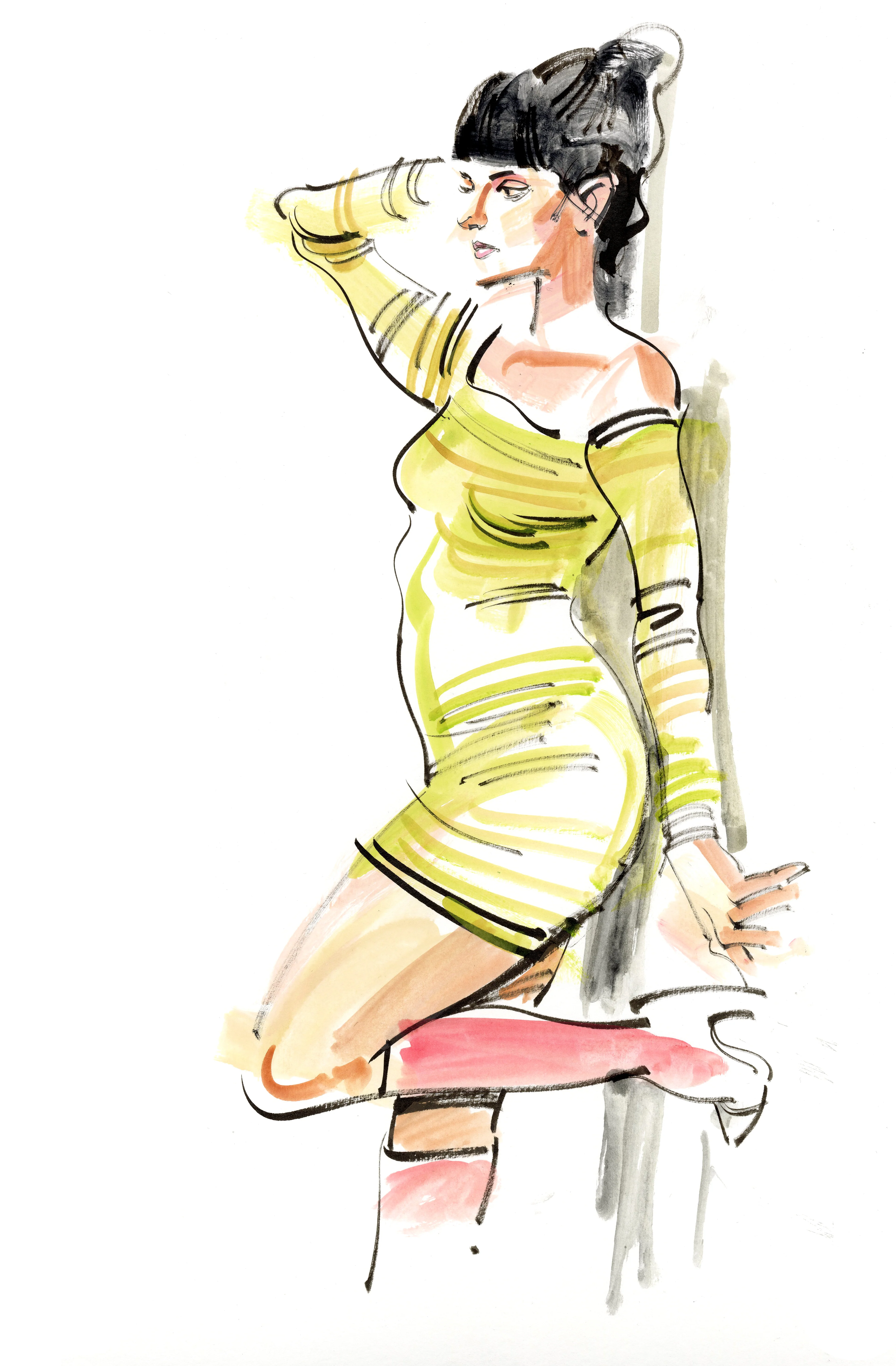 Kagan McLeod Original Art 'Life Drawing: Sara 2' Illustration