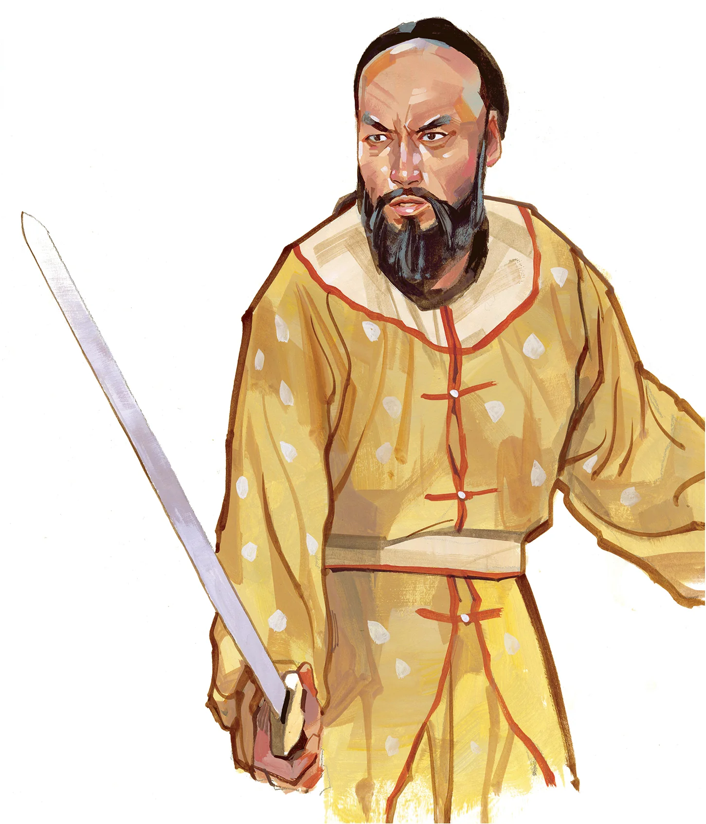 Kagan McLeod Original Art Martial Arts of Shaolin Movie Poster Villain