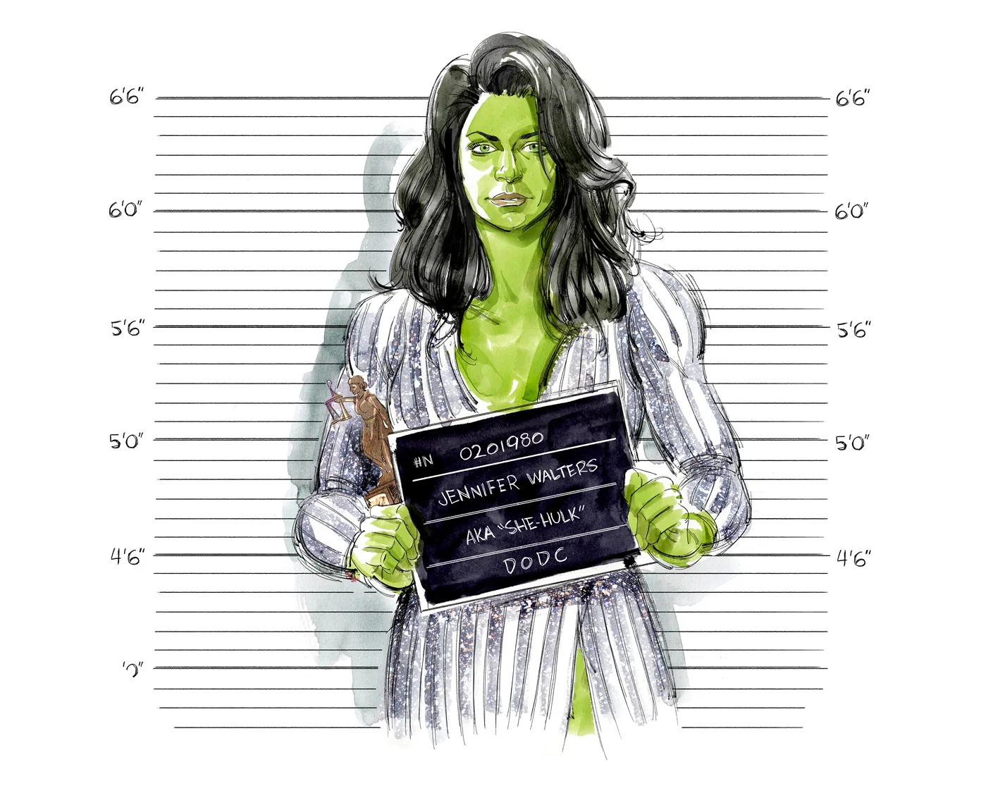 Kagan McLeod Original Art She-Hulk Post Credits Art (published inside the art book)