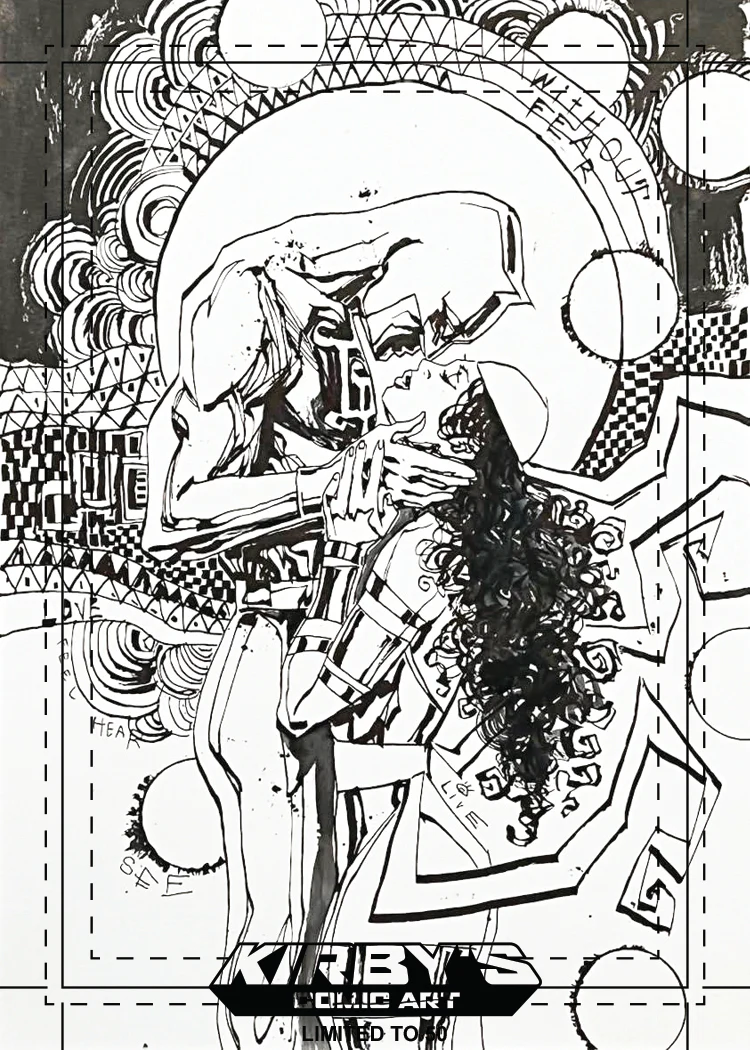 KCA Team Trading Card Style Set: 'The Kiss' Brush & Ink Variant Set by David Mack - Image 3