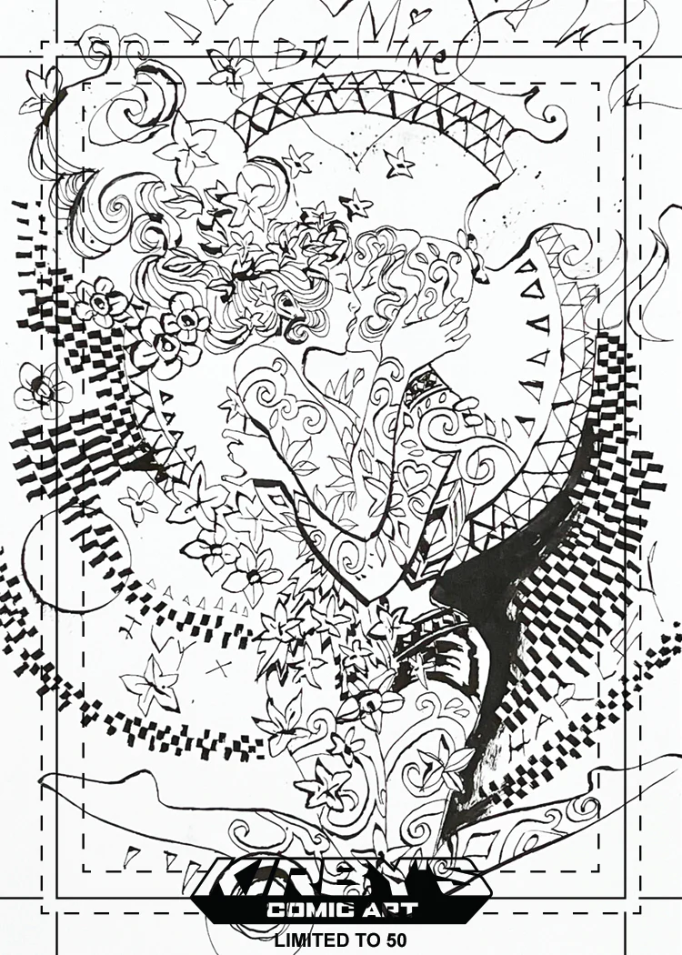 KCA Team Trading Card Style Set: 'The Kiss' Brush & Ink Variant Set by David Mack - Image 4