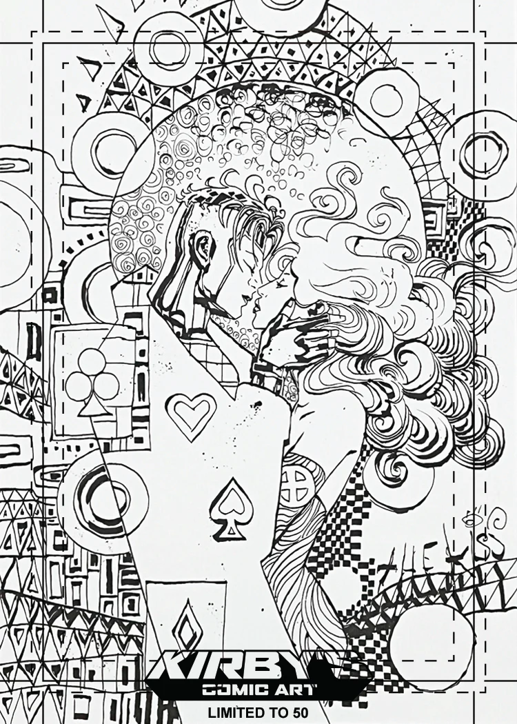 KCA Team Trading Card Style Set: 'The Kiss' Brush & Ink Variant Set by David Mack - Image 5