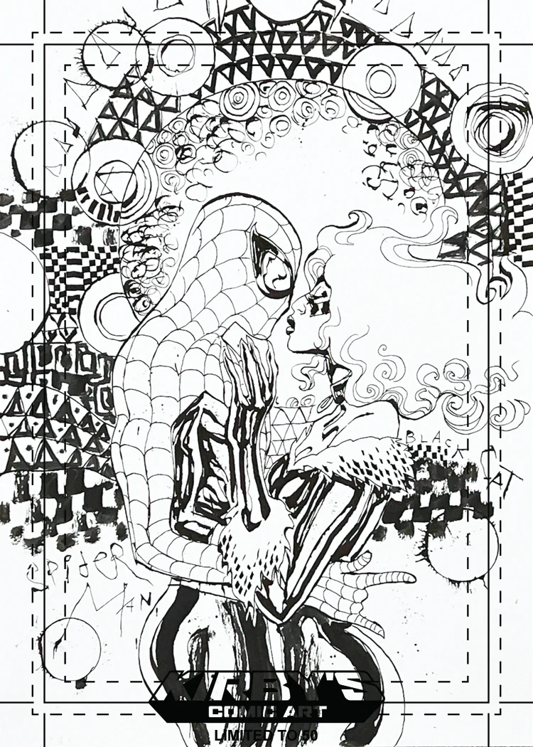 KCA Team Trading Card Style Set: 'The Kiss' Brush & Ink Variant Set by David Mack - Image 7