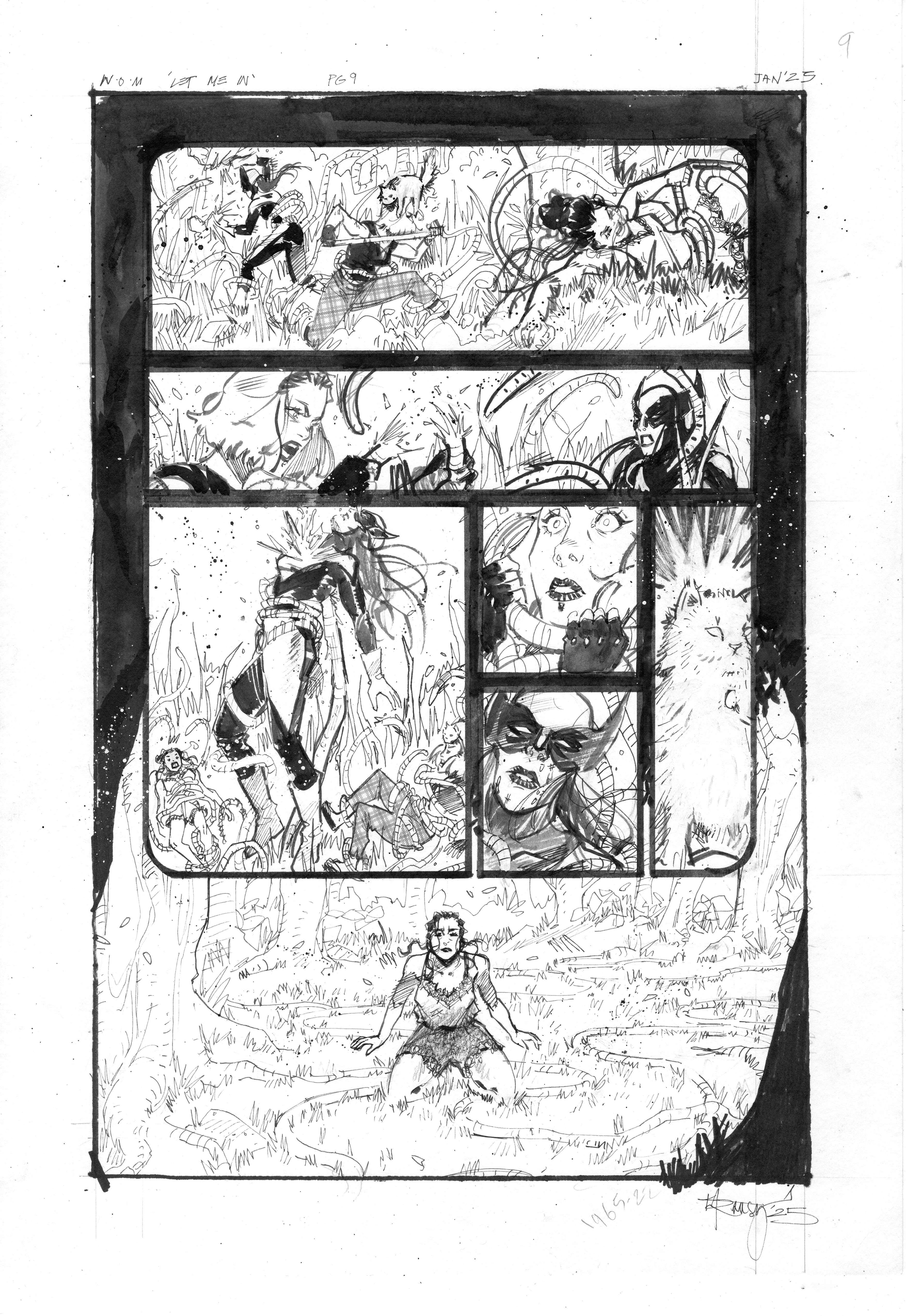 Kelsey Ramsay Original Art The Women Of Marvel: She Devils #1 Chapter 2 Page 9