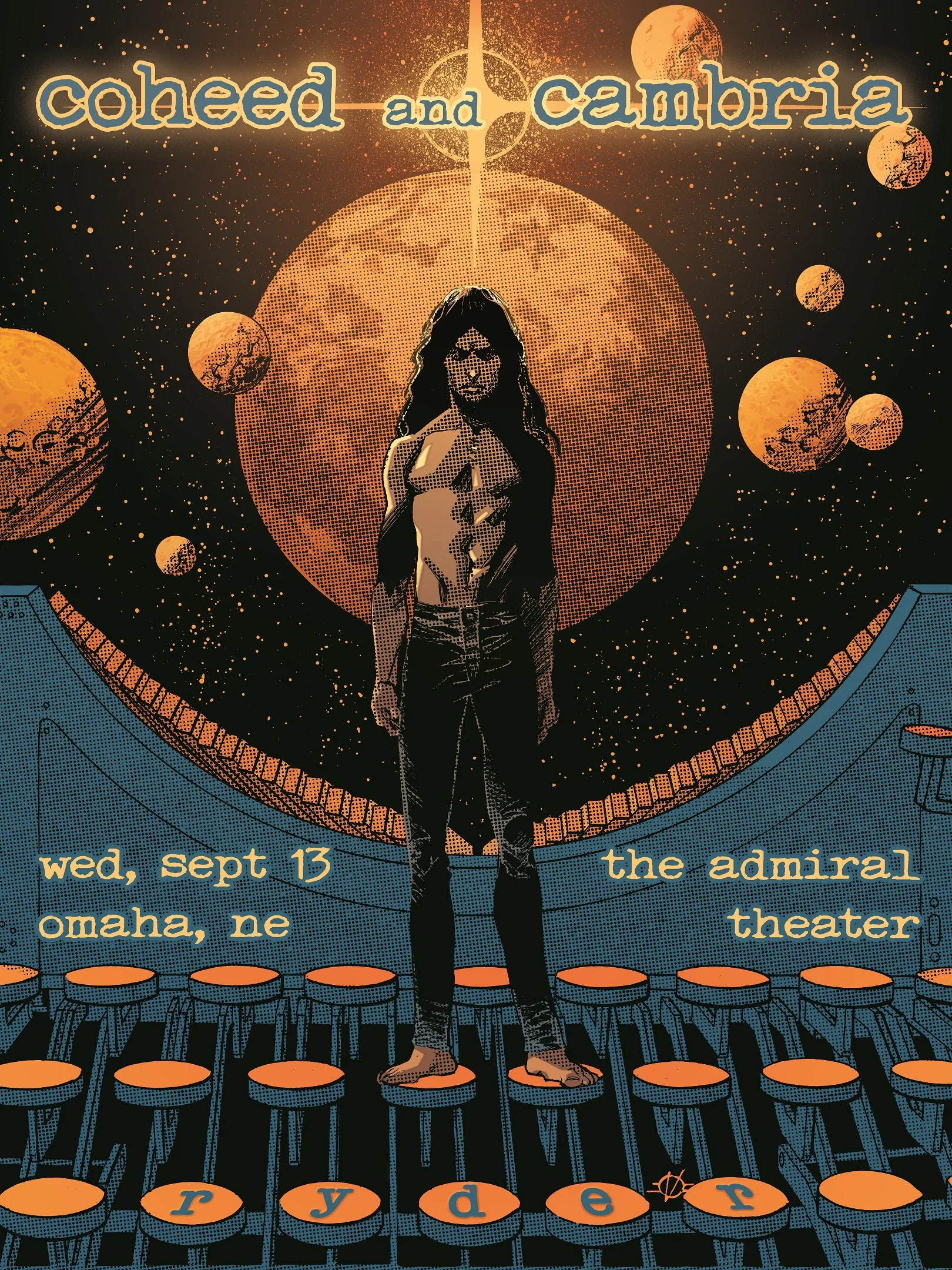 Limited to 10 AP Olivier Vatine Coheed and Cambria 18x24" Official Tour Poster