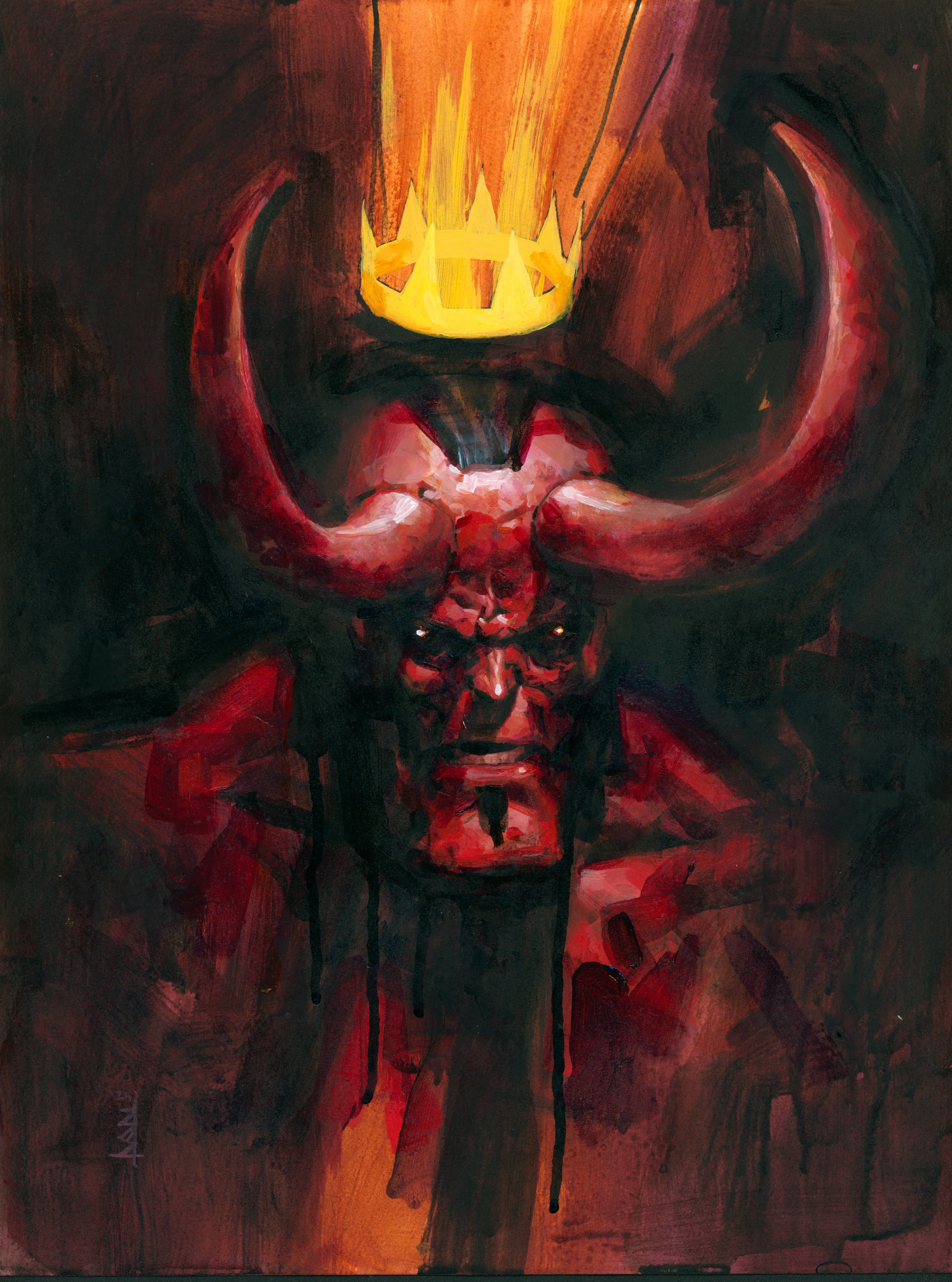 Michal Ivan Original Art Hellboy Illustration