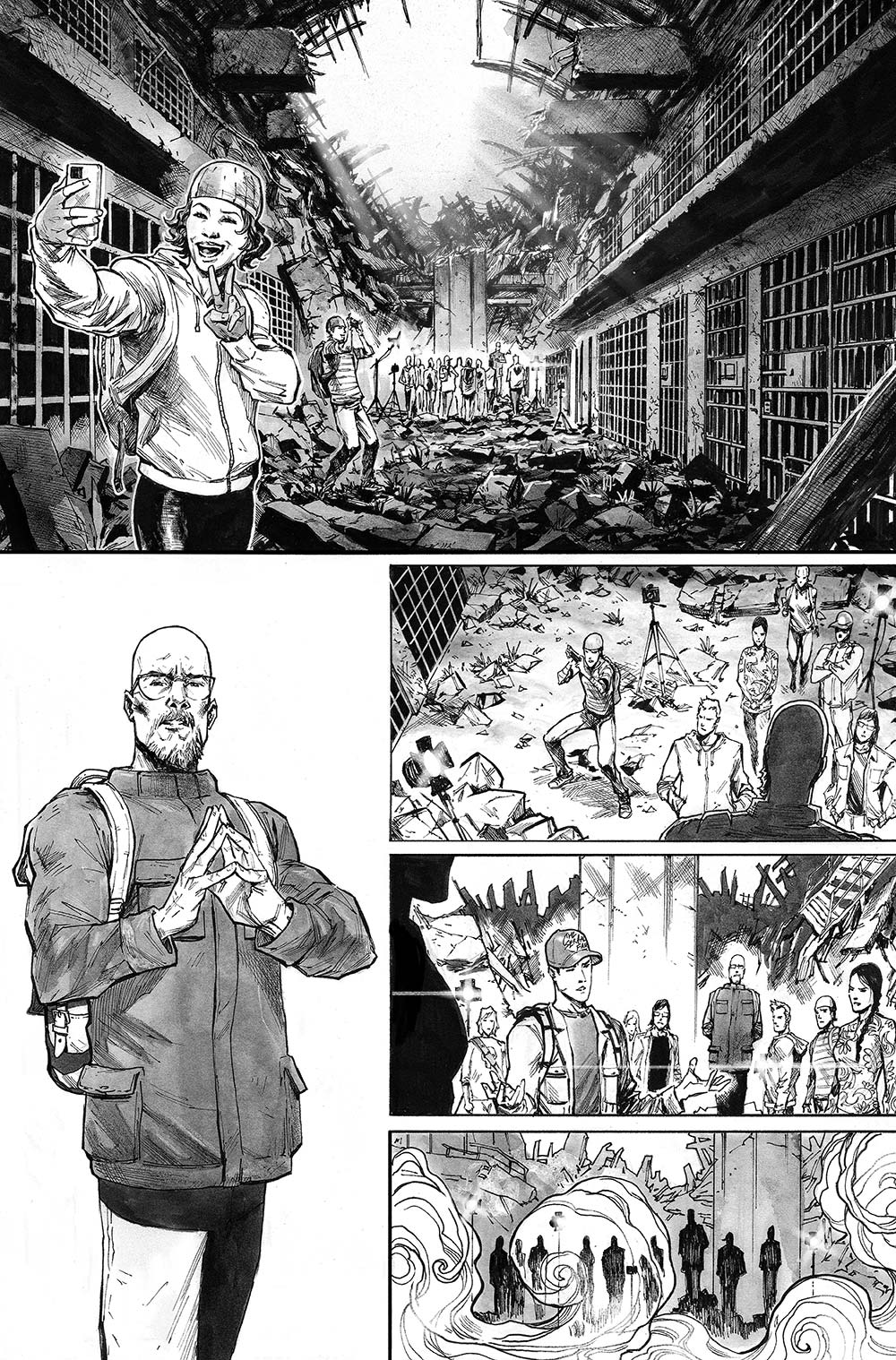 Miguel Mendonca Original Art Batman & Robin #16 Page 2