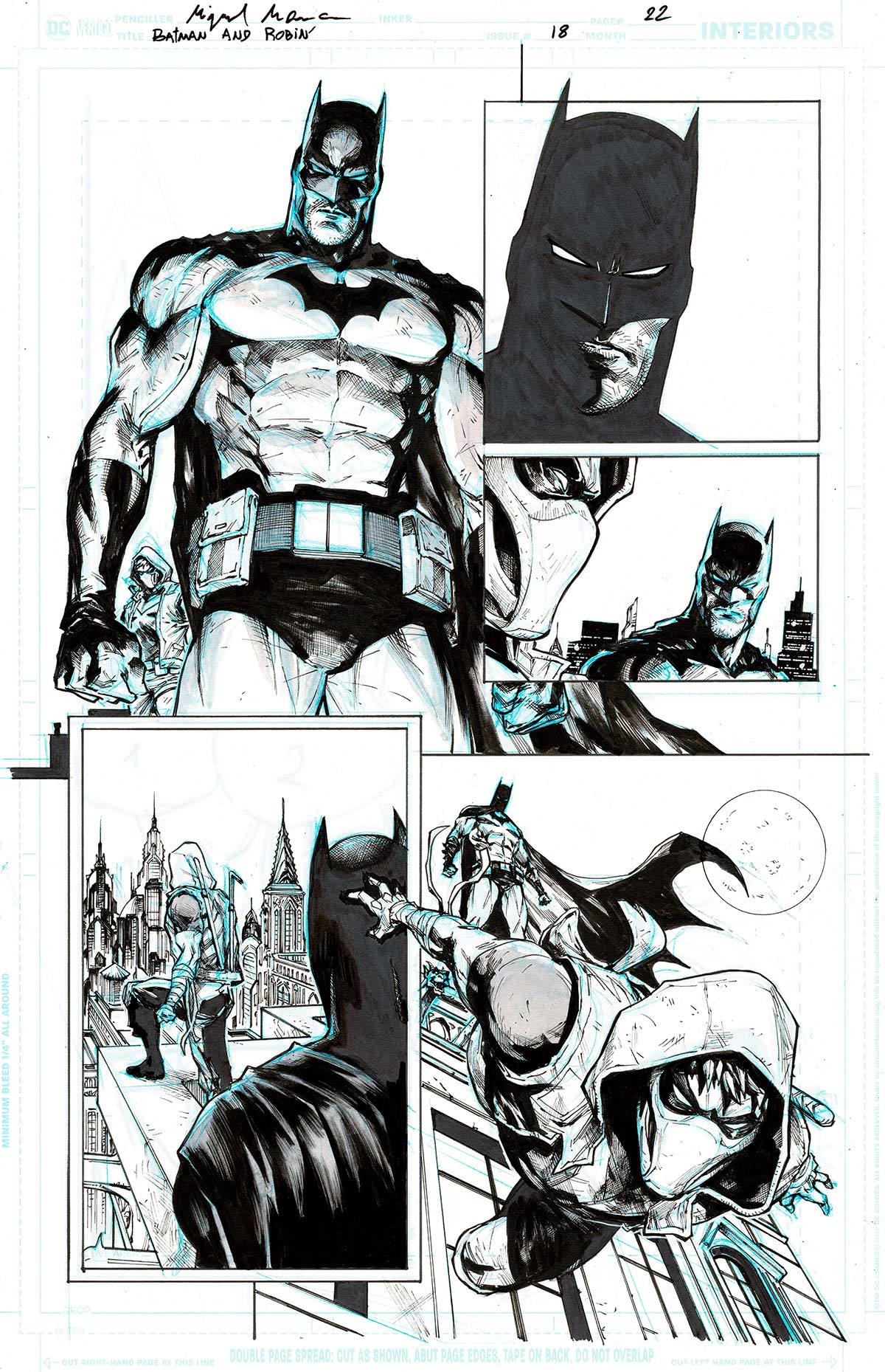Miguel Mendonca Original Art Batman & Robin #18 Page 22