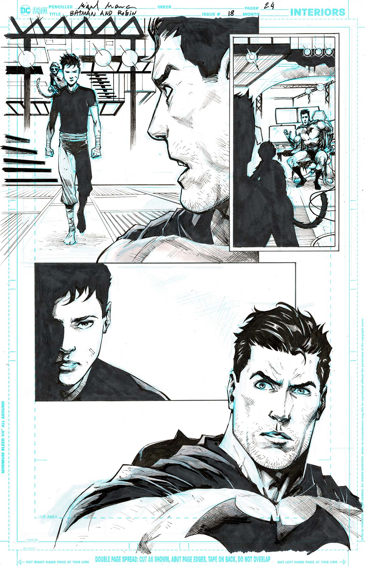 Miguel Mendonca Original Art Batman & Robin #18 Page 24