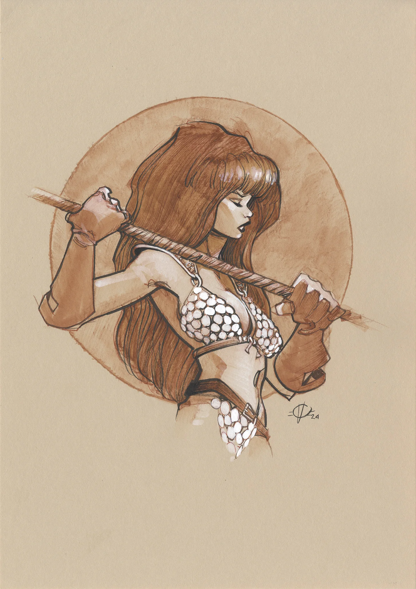Olivier Vatine Original Art Limited to 10 Bundle Red Sonja Edition - Image 2