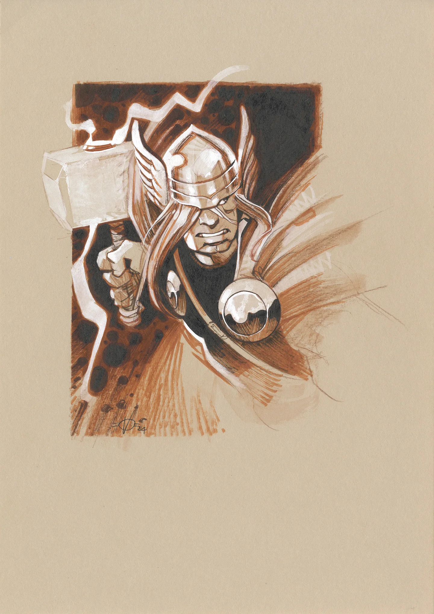 Olivier Vatine Original Art Limited to 10 Bundle Thor Edition - Image 2