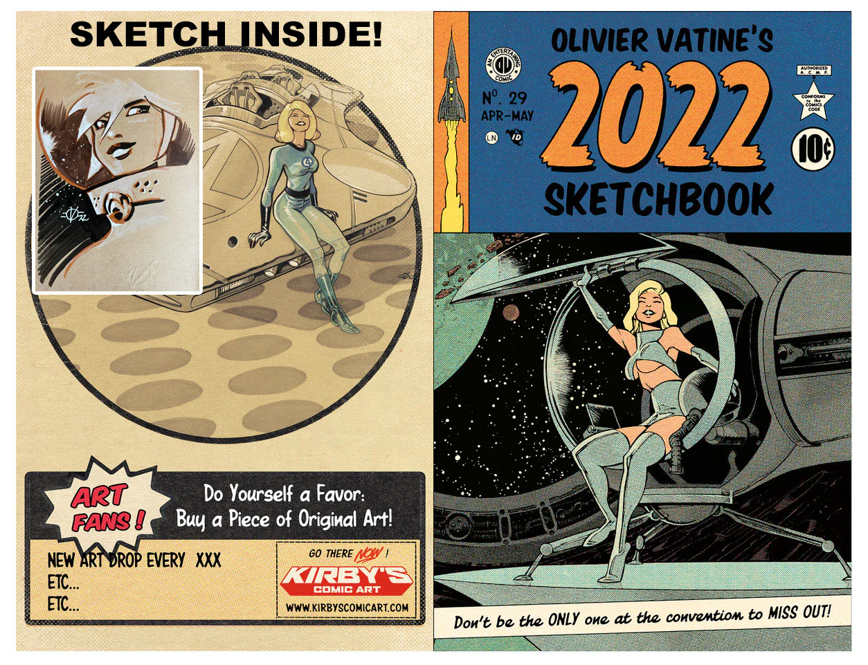 ONLINE EXCLUSIVE SKETCH & SIGNED EDITION Olivier Vatine Sketchbook 2022