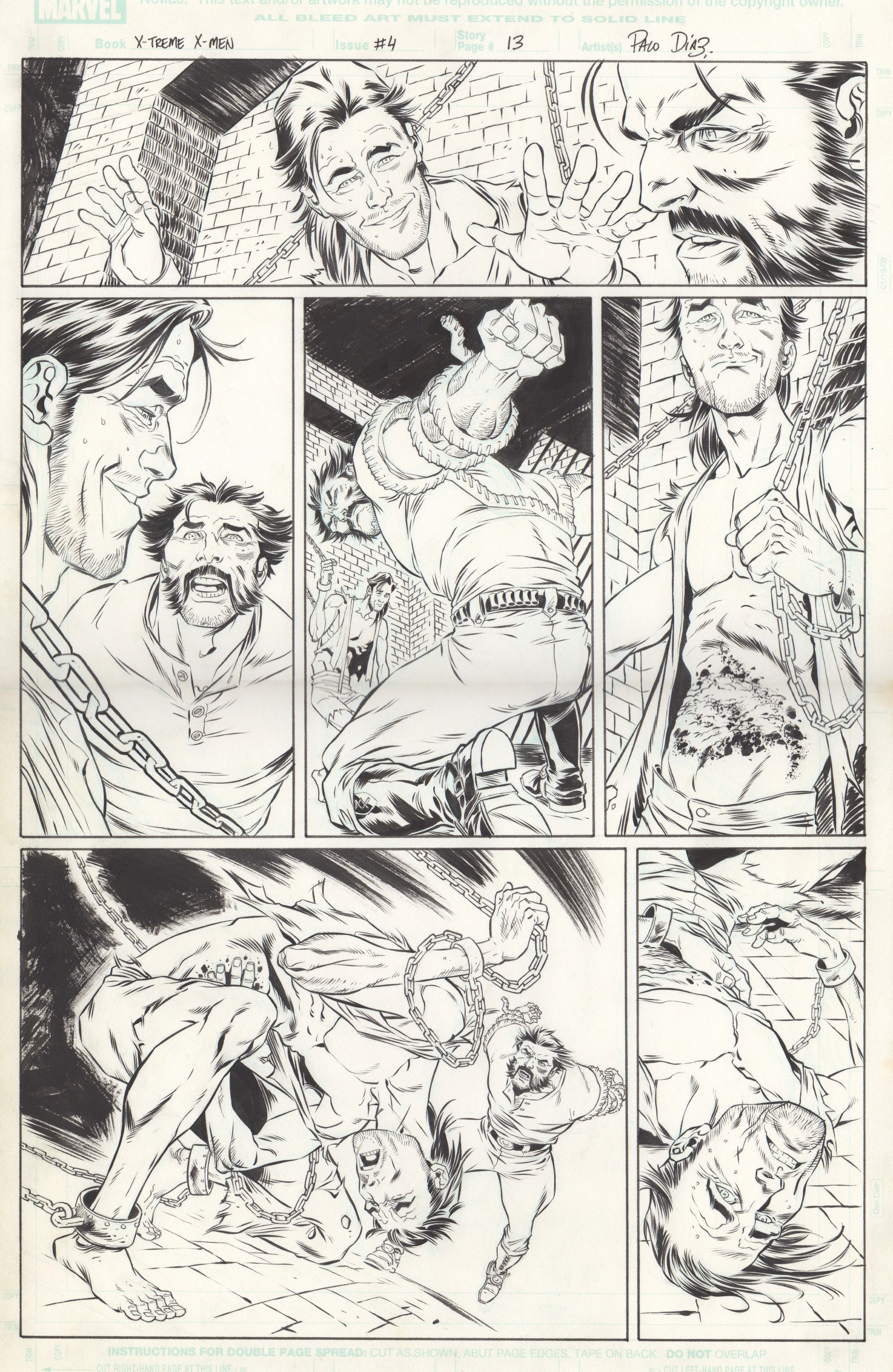 Paco Diaz Original Art X-Treme X-Men #4 P13