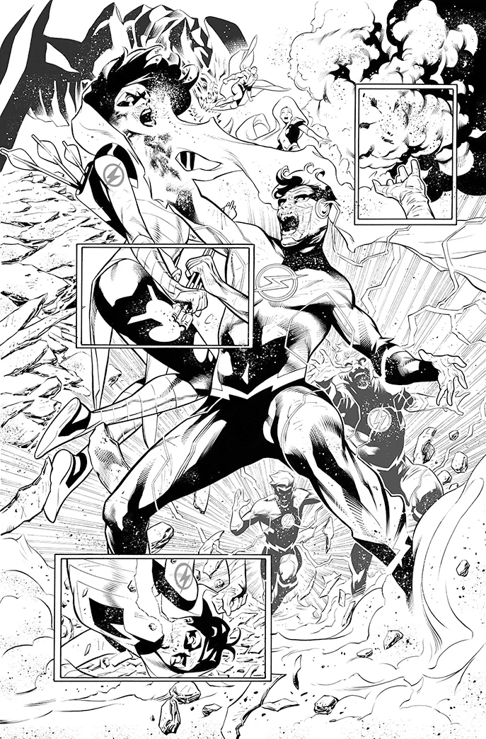Rafa Sandoval Original Art Future State: Teen Titans #2 Page 11