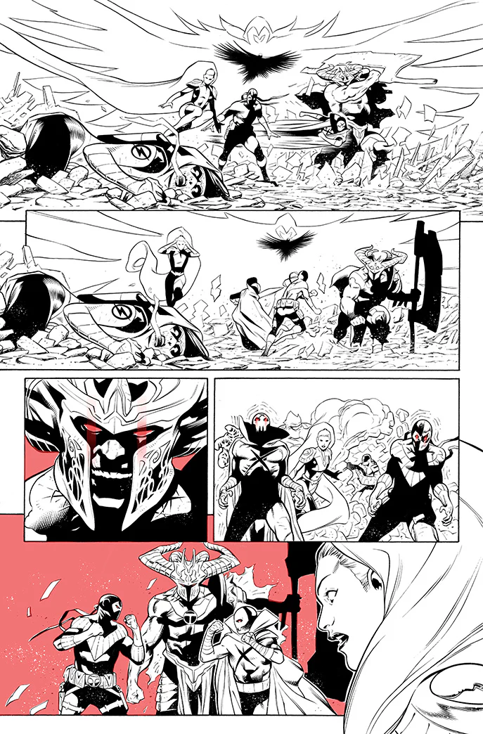 Rafa Sandoval Original Art Future State: Teen Titans #2 Page 12