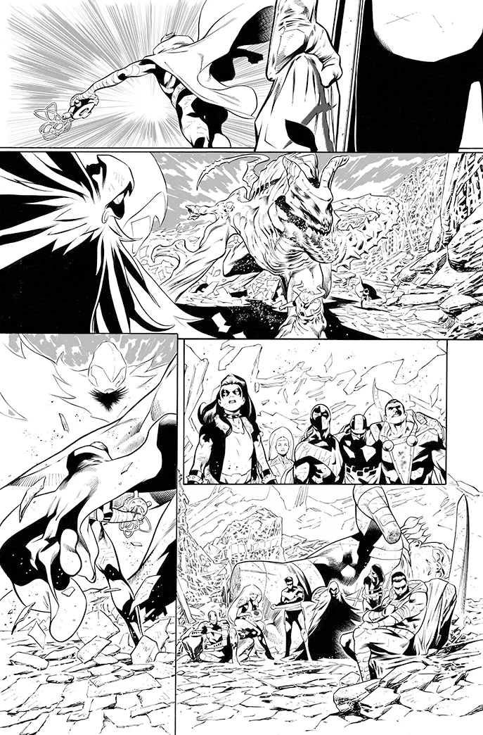 Rafa Sandoval Original Art Future State: Teen Titans #2 Page 16