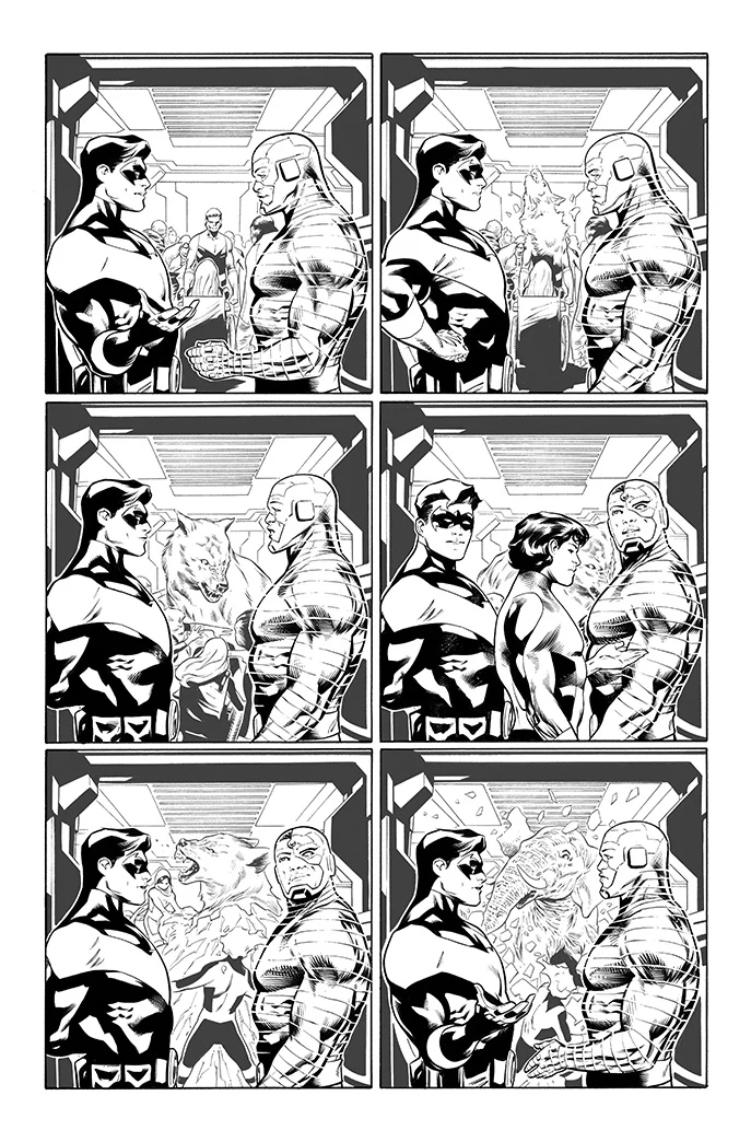 Rafa Sandoval Original Art Teen Titans Academy #2 Page 10 - Image 2