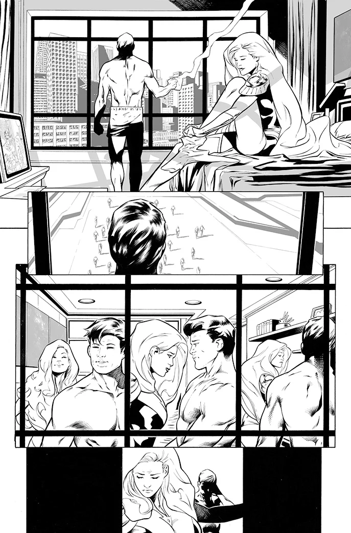 Rafa Sandoval Original Art Teen Titans Academy #2 Page 8 - Image 2