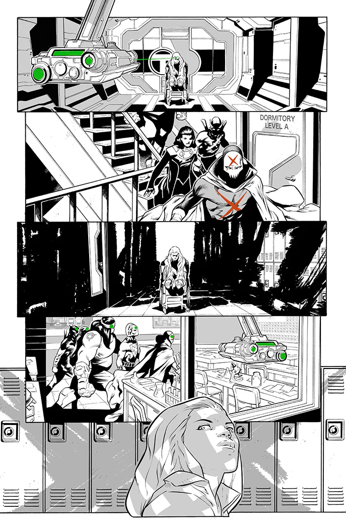 Rafa Sandoval Original Art Teen Titans Academy #3 Page 12 - Image 2