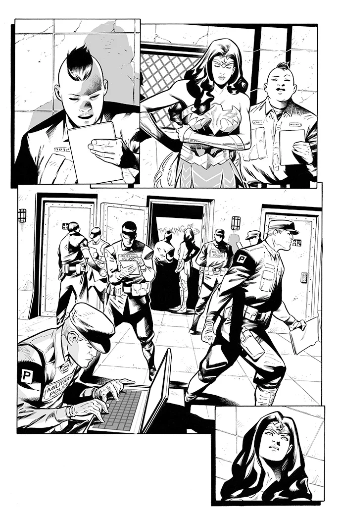 Rafa Sandoval Original Art Wonder Woman #768 Page 2