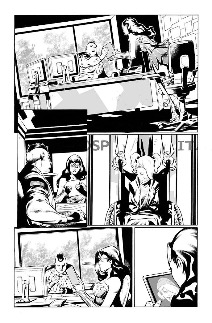 Rafa Sandoval Original Art Wonder Woman #768 Page 5