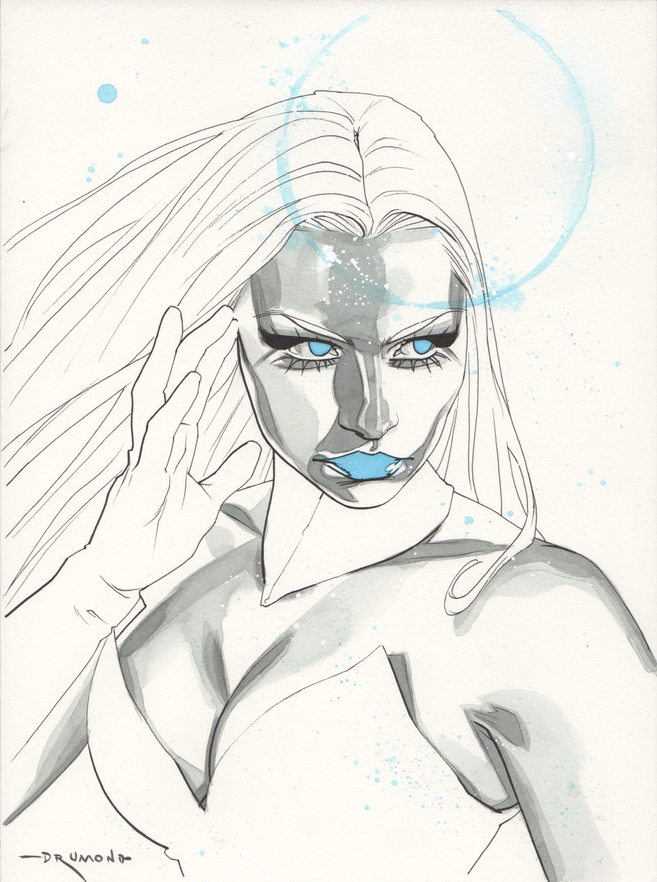 Ricardo Drumond Original Art Emma Frost Illustration