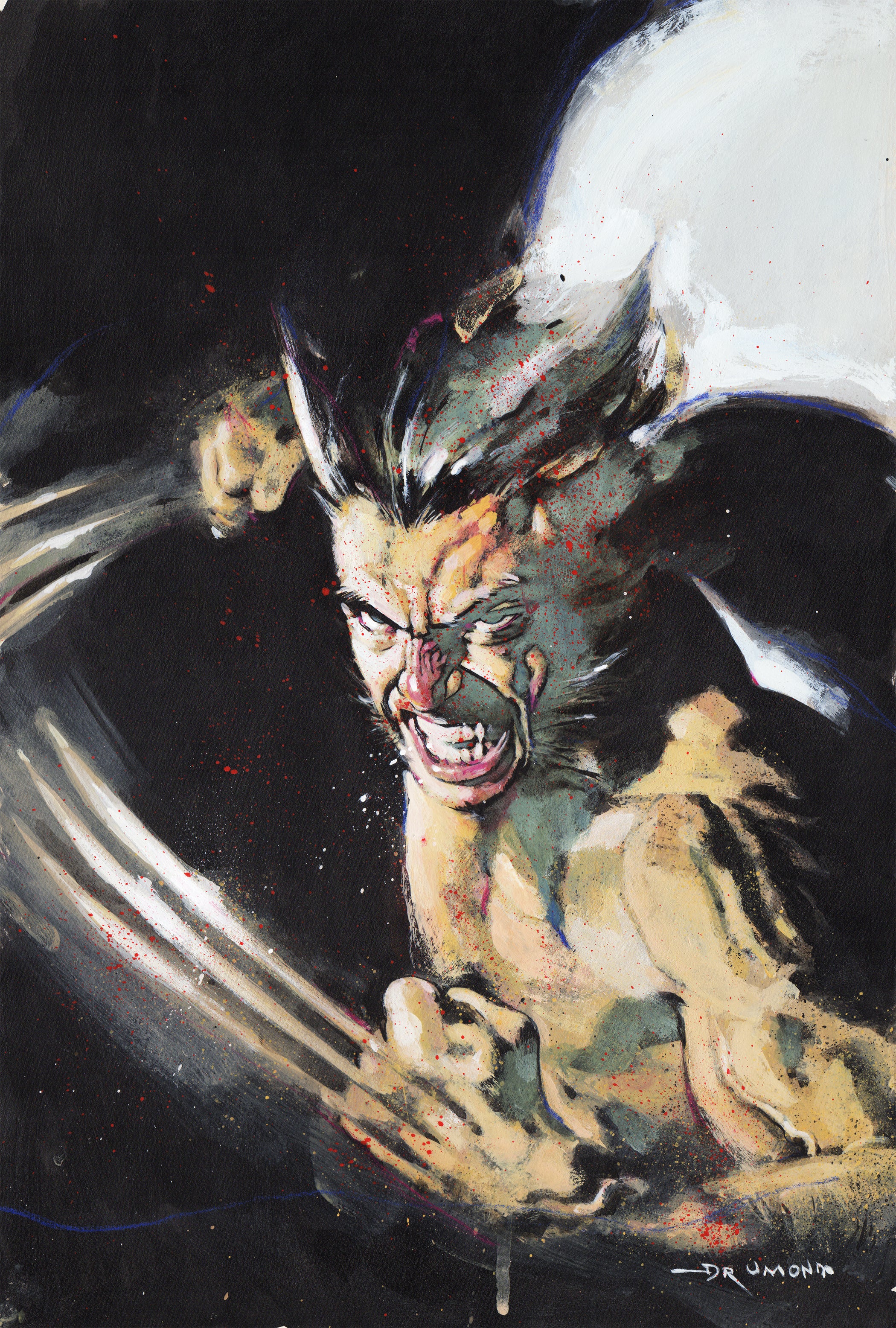 Ricardo Drumond Original Art Wolverine Illustration