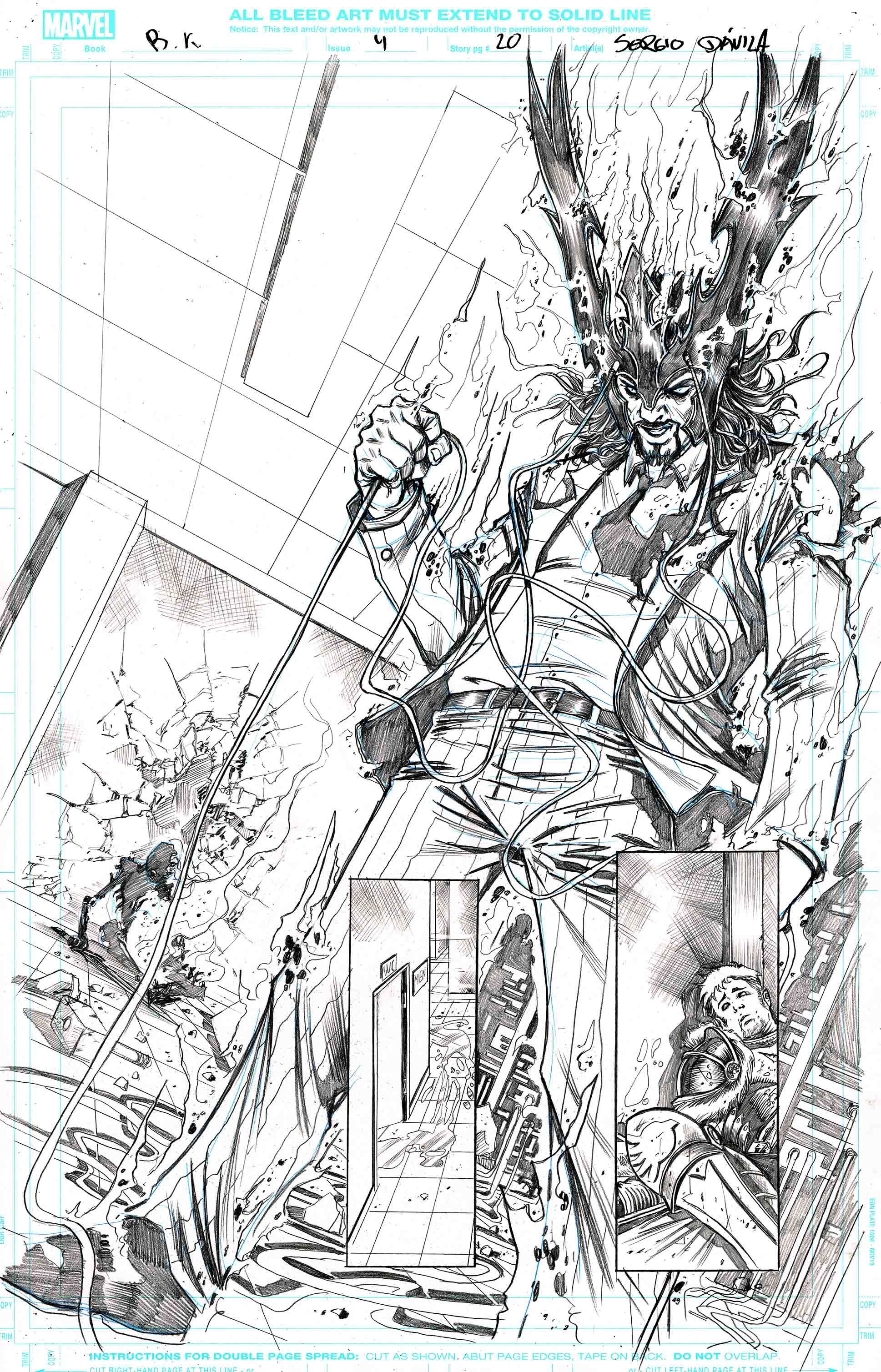 Sergio Davila Original Art Black Knight #4 Page 20