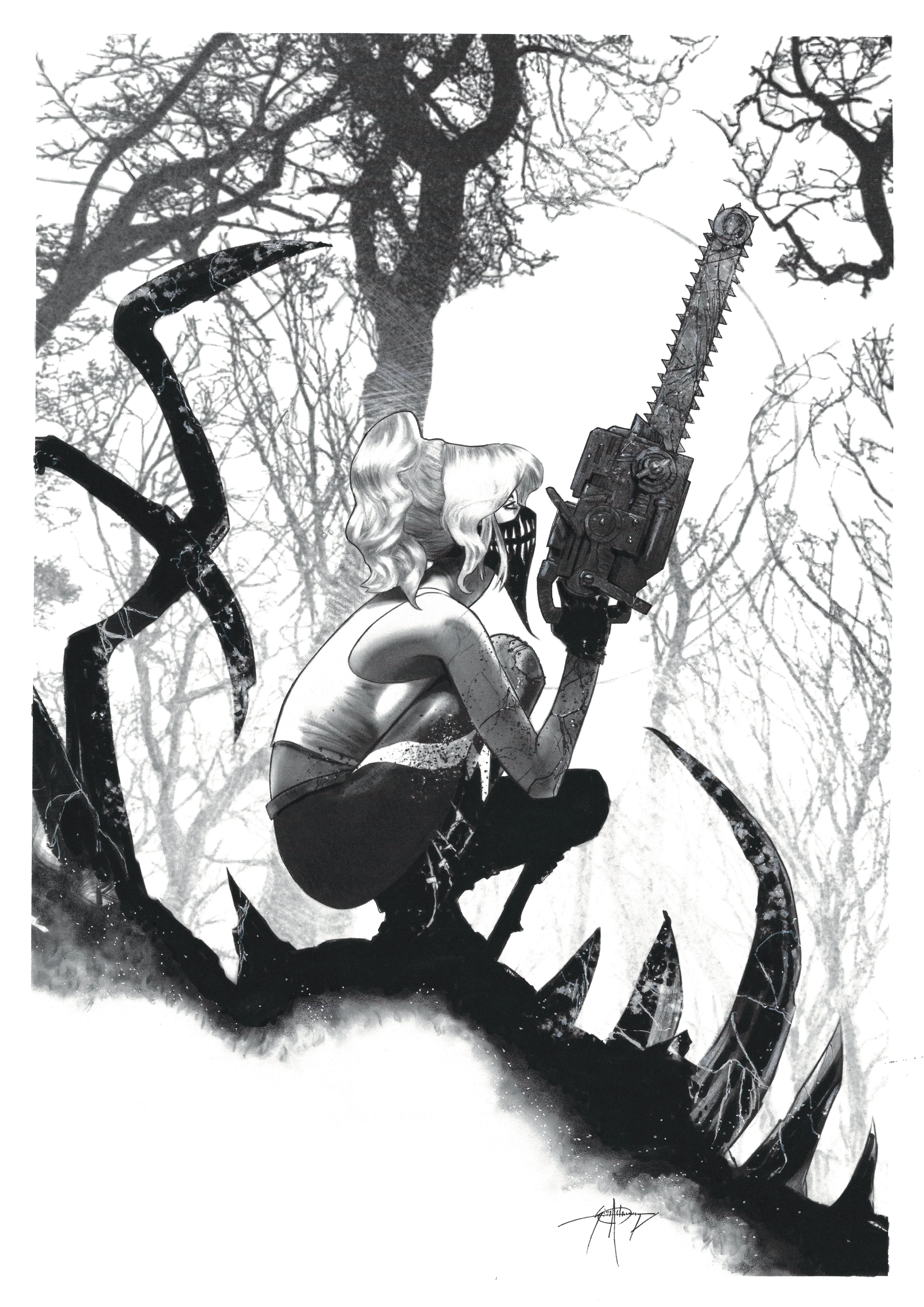 Seth Adams Original Art Erica Slaughter Something is Killing the Children Illustration