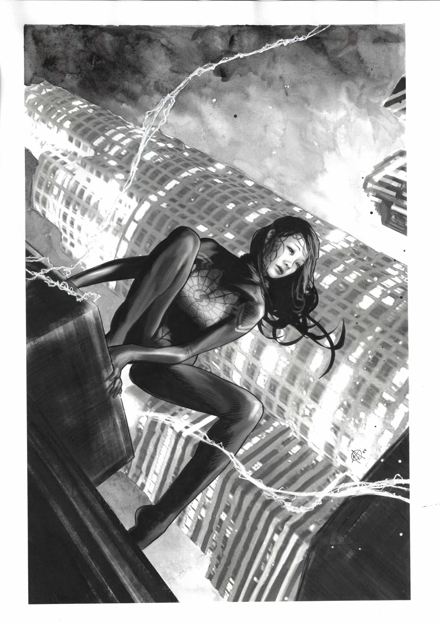 Seth Adams Original Art Silk Illustration