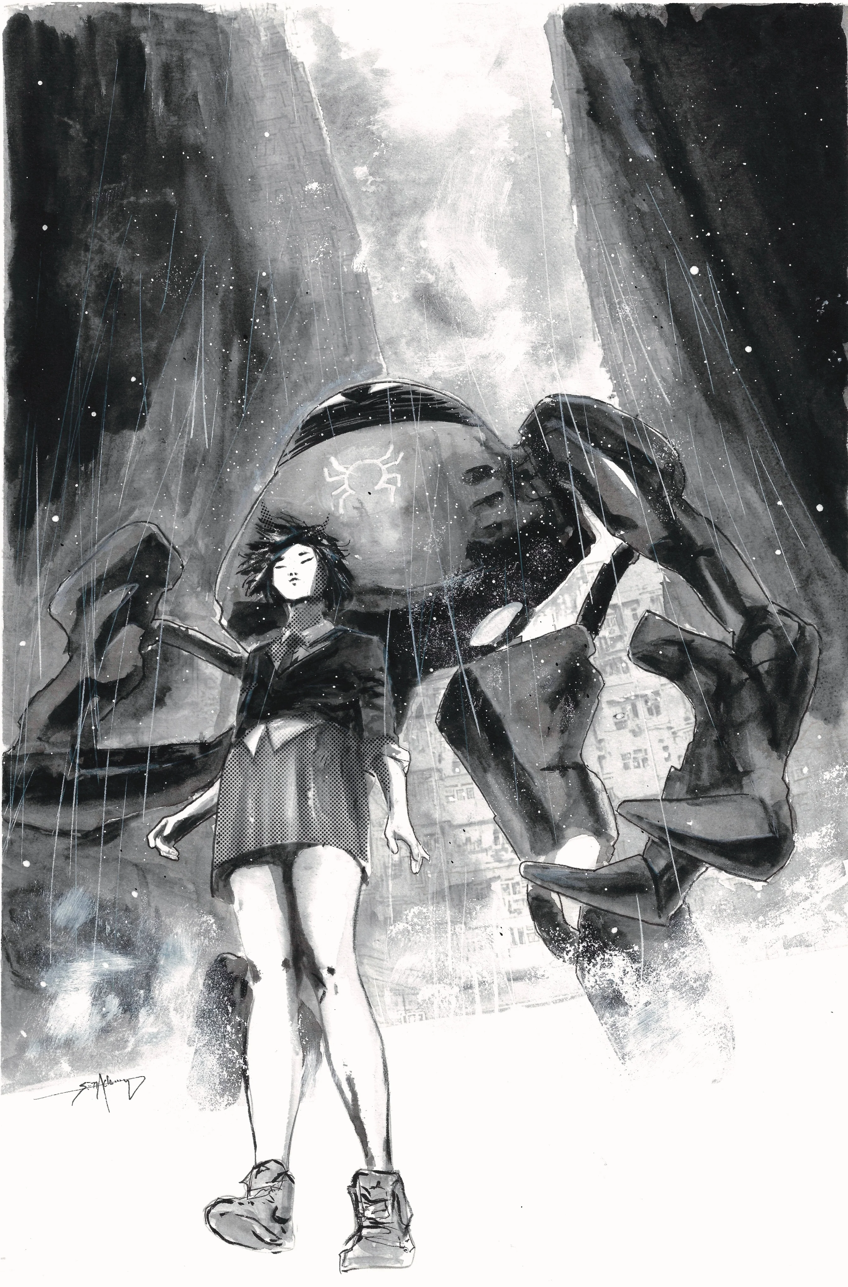 Seth Adams Original Art Spider-Verse Peni Parker Illustration