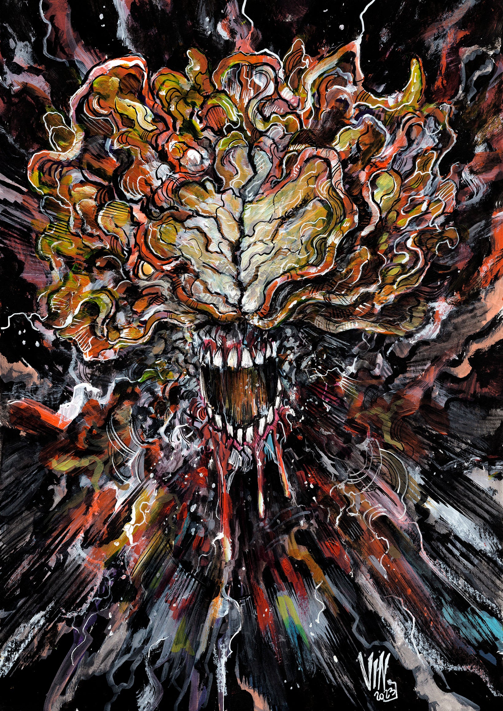 Vincenzo Riccardi Original Art Clicker Illustration