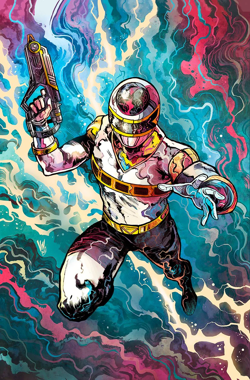 Vincenzo Riccardi Original Art Power Rangers #22 Cover - Image 2