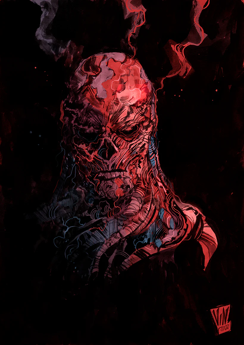 Vincenzo Riccardi Original Art Vecna Stranger Things Illustration - Image 2