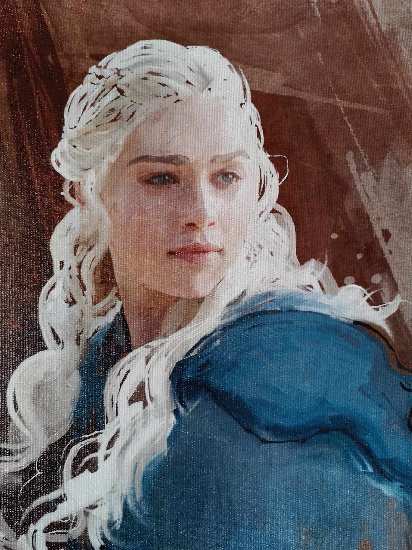Zu Orzu Deluxe Daenerys Game of Thrones Glossed 12x18" Canvas Limited to 3 - Image 3