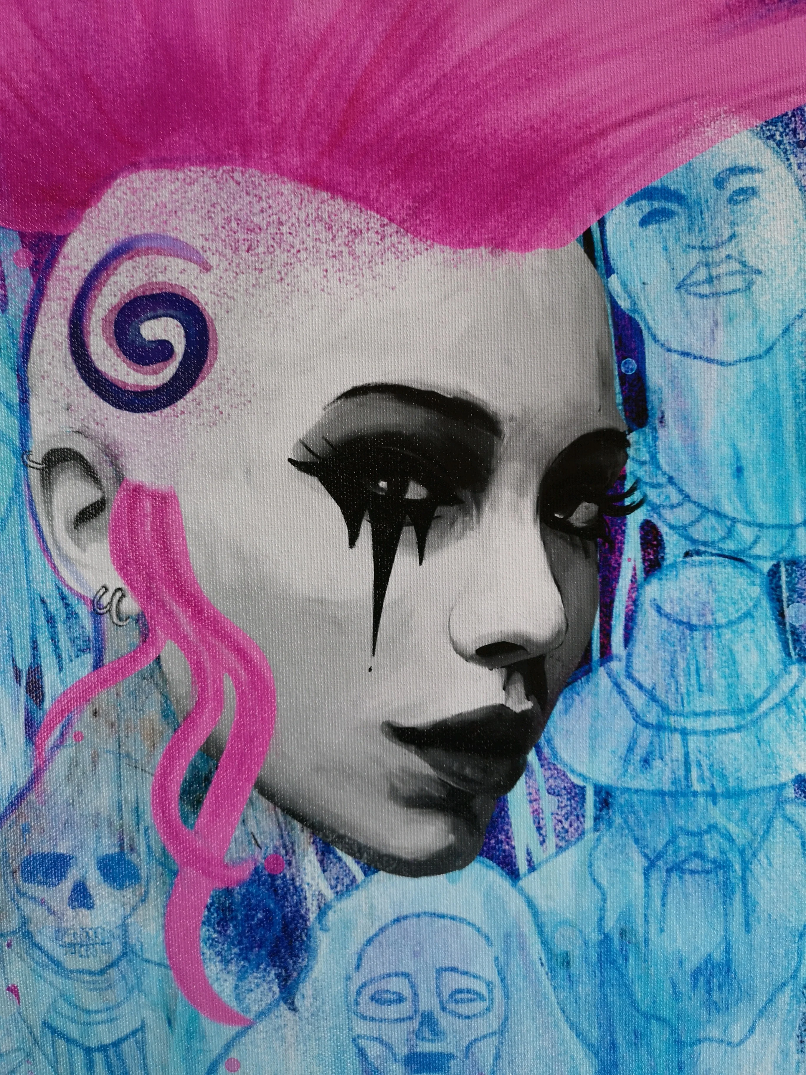 Zu Orzu Deluxe Punk Mambo Glossed 12x18" Canvas Limited to 3 - Image 3